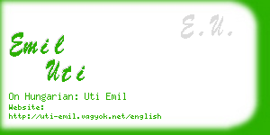 emil uti business card